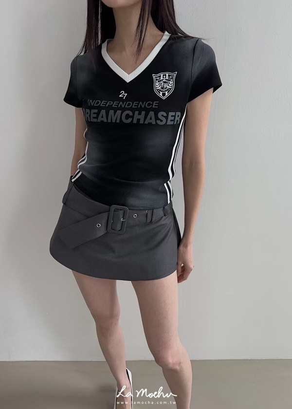 寬版腰帶迷你裙 (闆娘清單)